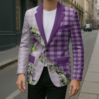 Violet Hawaii Palaka Blazer Maile Pikake Honohono Orchid Lei
