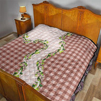 Mocha Hawaii Palaka Quilt Maile Pikake Honohono Orchid Lei LT05 - Polynesian Pride