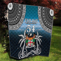 Happy 54th Fiji Day Quilt Forever Fiji With Tapa Tribal Pattern