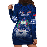 Samoa Rugby Hoodie Dress World Cup 2023 Coat Of Arms With Polynesian Pattern LT05 - Polynesian Pride