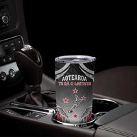 Personalised New Zealand Waitangi Day Tumbler Cup Aotearoa Te Ra O Waitangi Manaia Maori Pattern