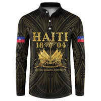 Haiti 1804 Button Sweatshirt Polynesian Gold Neg Maron
