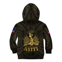 Haiti 1804 Kid Hoodie Polynesian Gold Neg Maron