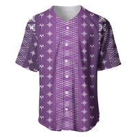 Purple Samoa Malu Tattoo Inspired Baseball Jersey - Polynesian Pride