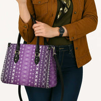 Purple Samoa Malu Tattoo Inspired Leather Bag - Polynesian Pride