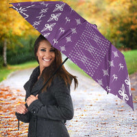 Purple Samoa Malu Tattoo Inspired Umbrella - Polynesian Pride