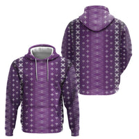 Purple Samoa Malu Tattoo Inspired Zip Hoodie - Polynesian Pride