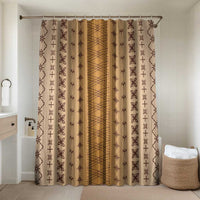 Beige Samoa Malu Tattoo Inspired Bathroom Set - Polynesian Pride