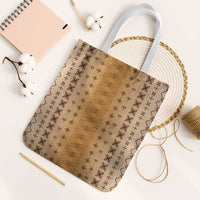 Beige Samoa Malu Tattoo Inspired Tote Bag - Polynesian Pride