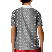 Black Samoa Malu Tattoo Inspired Kid Polo Shirt - Polynesian Pride