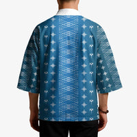 Blue Samoa Malu Tattoo Inspired Kimono - Polynesian Pride