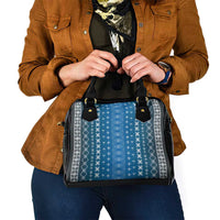 Blue Samoa Malu Tattoo Inspired Shoulder Handbag - Polynesian Pride