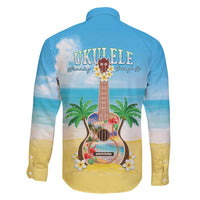 Hawaiian Ukulele Family Matching Off Shoulder Short Dress and Hawaiian Shirt Sound Of Happiness LT05 - Polynesian Pride