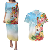 National Ukulele Day Couples Matching Puletasi and Hawaiian Shirt Tropical Vibe LT05 Colorful - Polynesian Pride
