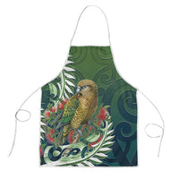 New Zealand Kea Bird Apron With Maori Koru Fern - Polynesian Pride