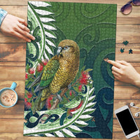 New Zealand Kea Bird Puzzle With Maori Koru Fern - Polynesian Pride