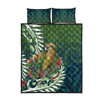 New Zealand Kea Bird Quilt Bed Set With Maori Koru Fern LT05 - Polynesian Pride