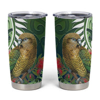 New Zealand Kea Bird Tumbler Cup With Maori Koru Fern - Polynesian Pride