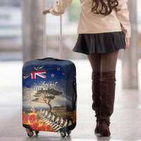 New Zealand ANZAC Day Luggage Cover The Lonesome Pine With Soldier Fern LT05 - Polynesian Pride