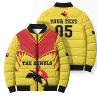 Papua New Guinea Rugby Custom Bomber Puffer Jacket Kumuls Heritage
