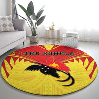 Papua New Guinea Rugby Round Carpet Kumuls Heritage