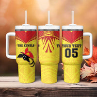 Papua New Guinea Rugby Custom Tumbler With Handle Kumuls Heritage