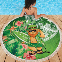 Aloha Hawaii St Patrick's Day Beach Blanket Polynesian Style