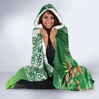 Aloha Hawaii St Patrick's Day Hooded Blanket Polynesian Style