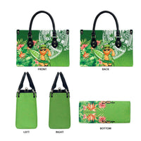 Aloha Hawaii St Patrick's Day Leather Bag Polynesian Style