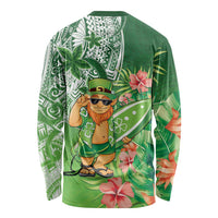 Aloha Hawaii St Patrick's Day Long Sleeve Shirt Polynesian Style