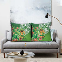 Aloha Hawaii St Patrick's Day Pillow Cover Polynesian Style