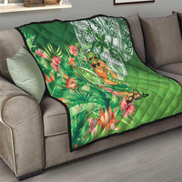 Aloha Hawaii St Patrick's Day Quilt Polynesian Style