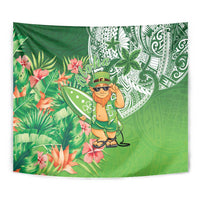 Aloha Hawaii St Patrick's Day Tapestry Polynesian Style