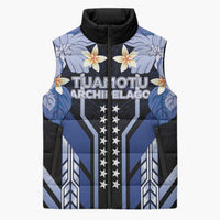 French Polynesia Tuamotu Archipelago Sleeveless Puffer Jacket Polynesian Pattern Unique Style
