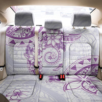 Polynesian Pattern With Plumeria Flowers Back Car Seat Cover Purple LT05 - Polynesian Pride