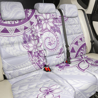 Polynesian Pattern With Plumeria Flowers Back Car Seat Cover Purple LT05 - Polynesian Pride