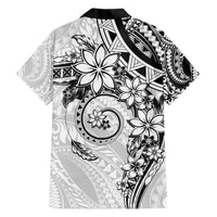 Polynesian Pattern With Plumeria Flowers Hawaiian Shirt White LT05 - Polynesian Pride
