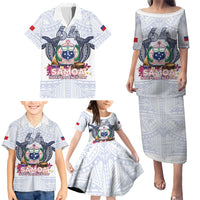 Samoa Independence Day Family Matching Puletasi and Hawaiian Shirt Samoa United For A New Beginning