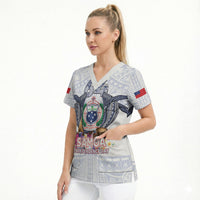 Samoa Independence Day Scrub Top Samoa United For A New Beginning