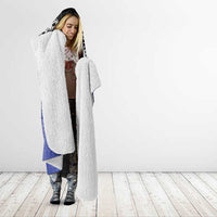 Fiji Drua Hooded Blanket Fijian Tapa Pattern