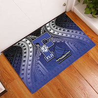 Fiji Drua Rubber Doormat Fijian Tapa Pattern