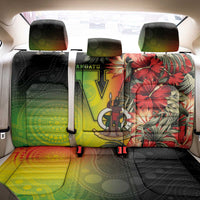 Aboriginal Dot Art Vanuatu Back Car Seat Cover Tropical Flowers