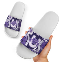 Utah State Polynesian Heritage Slide Sandals Floral Tribal Pattern Tropical Flowers LT05 - Polynesian Pride