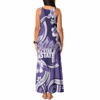 Utah State Polynesian Heritage Tank Maxi Dress Floral Tribal Pattern Tropical Flowers LT05 - Polynesian Pride