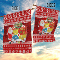 Tonga Christmas Garden Flag Kilisimasi Fiefia Santas Coat Of Arms LT05 - Polynesian Pride