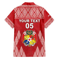 Custom Tonga Rugby Family Matching Off The Shoulder Long Sleeve Dress and Hawaiian Shirt Tonga Mate Ma'a Take The Lead LT05 - Polynesian Pride