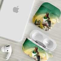 New Zealand Pigeon Kereru AirPods Case Maori Fern Art Green Gradient - Polynesian Pride