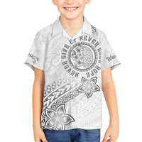 Brain Cancer Warrior Family Matching Puletasi and Hawaiian Shirt Never Give Up