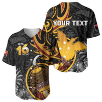 Personalised Papua New Guinea Baseball Jersey Happy Independence Day LT05 - Polynesian Pride
