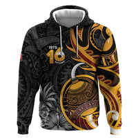 Personalised Papua New Guinea Hoodie Happy Independence Day LT05 Pullover Hoodie Black - Polynesian Pride